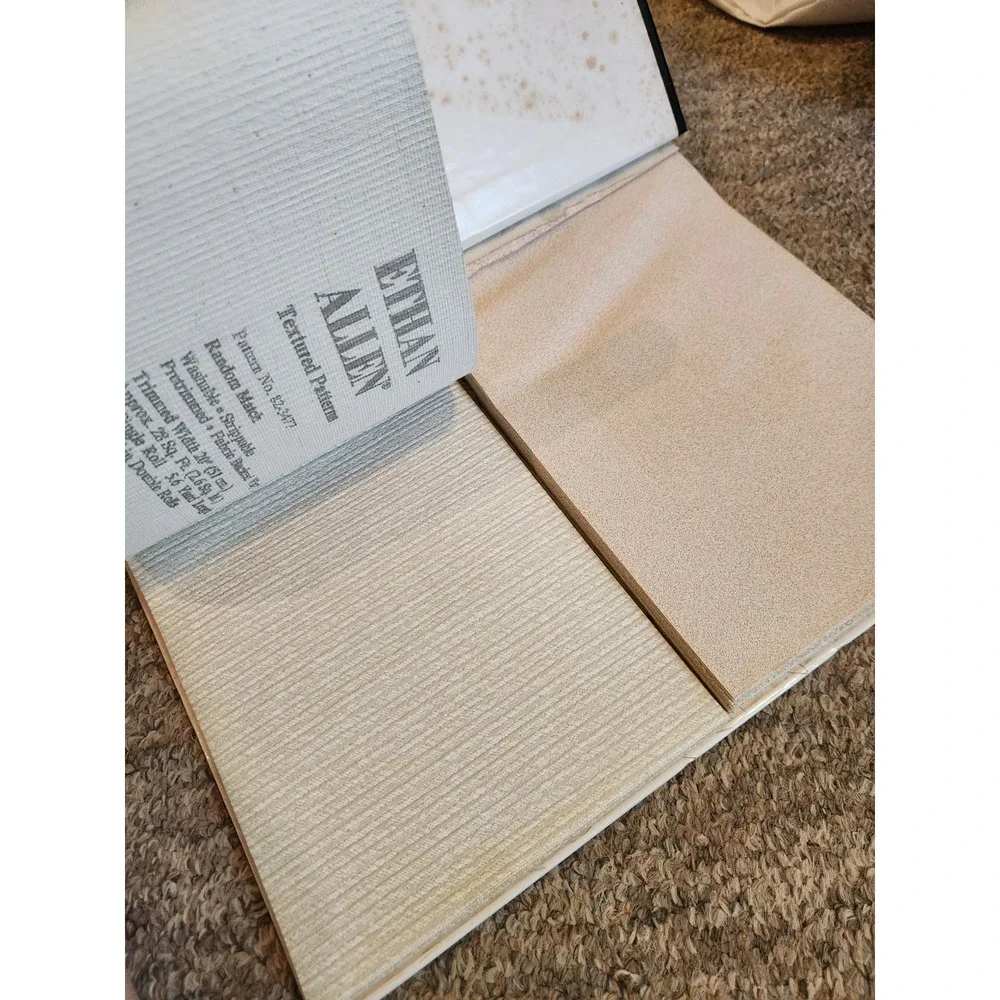 Vintage Ethan Allen Wall Paper Sample Book Textured Patterns Retail Display